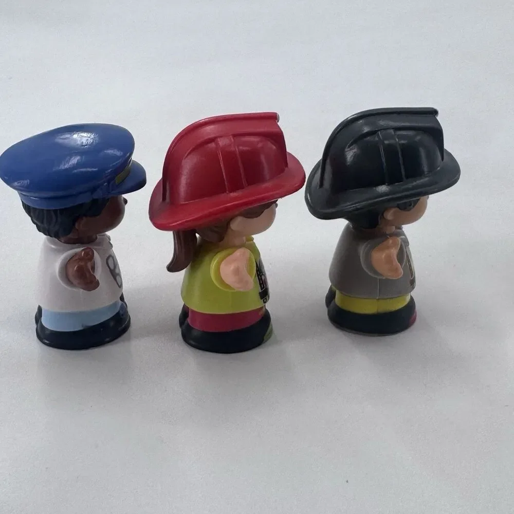 Lot of 6 Little People Figures Various Characters Careers Fireman Doctor
